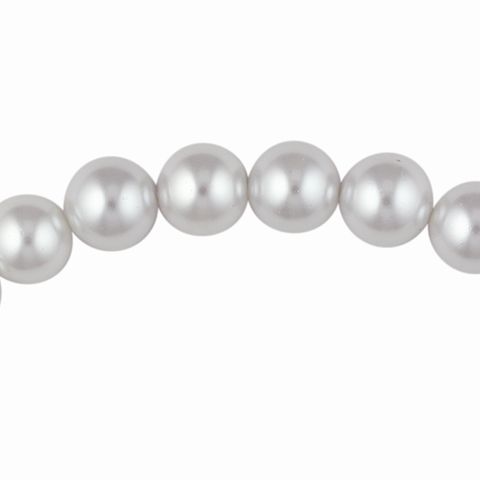 Bead Glass Pearls 10Mm White 30Pcs