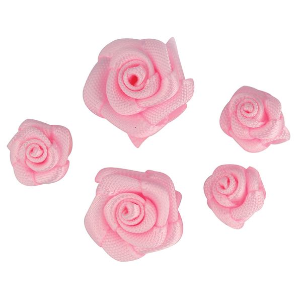 Flower Grub Rose Mixed Baby Pink 18Pcs