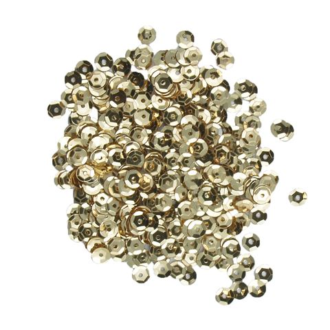 Sequins 5mm Cut Cup Gold 15G