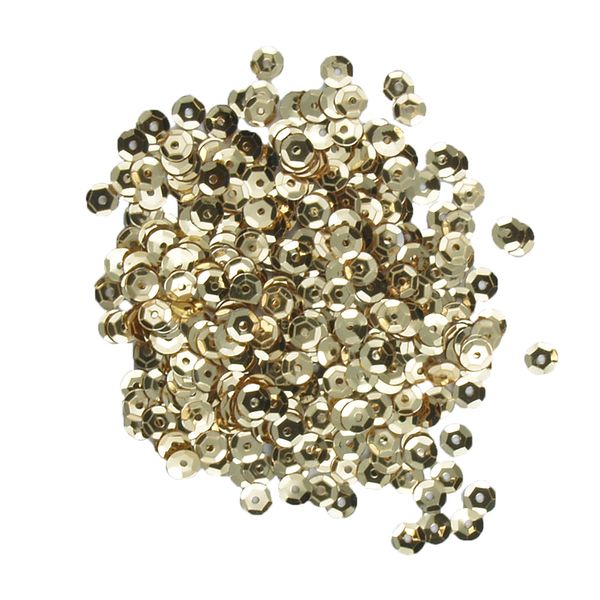 Sequins 5mm Cut Cup Gold 15G