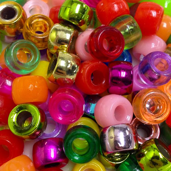 Pony Beads Assorted Mix 25G