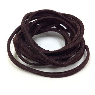 Suede Leather Thonging 3mm Brown 1.5m