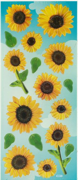 Stickers Dimensional Sunflowers Each