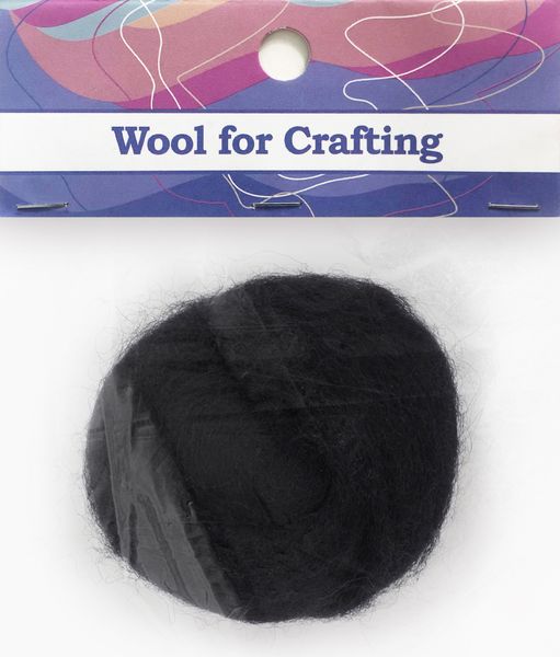 Combed Wool Black 10g