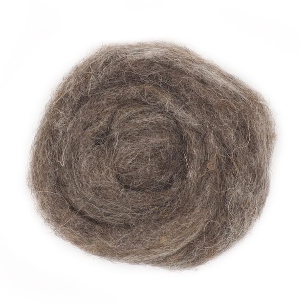 Combed Wool Fleck Brown 10g