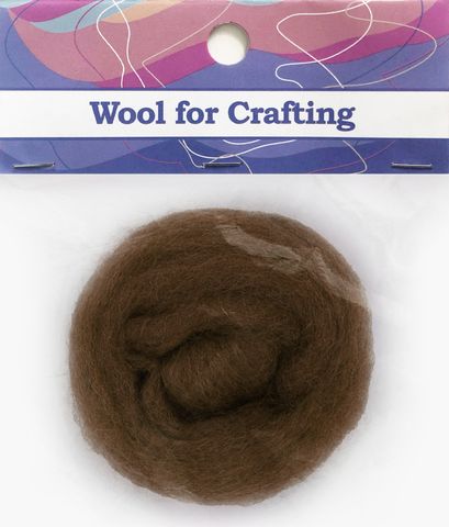 Combed Wool Brown 10g