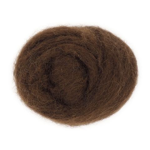 Combed Wool Brown 10g