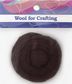 Combed Wool Dark Brown 10g