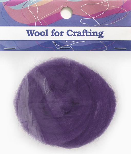 Combed Wool Dark Purple 10g