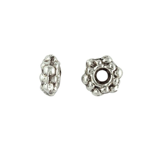 Spacer Daisy 7mm Silver 20Pcs