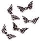 Charm - Angel Wings 10x20mm Dark Silver