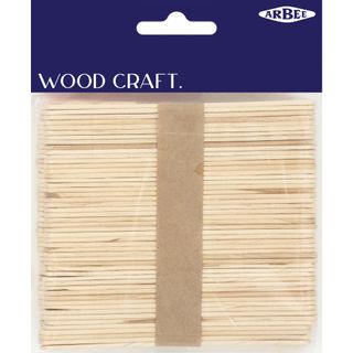 Craft Sticks Natural 10mm x 11cm Pkt 150