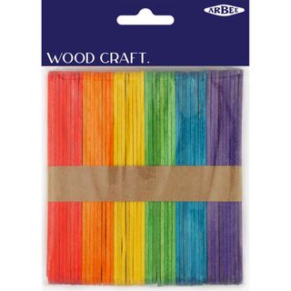 Craft Sticks Coloured 10mmx11cm Pkt 150