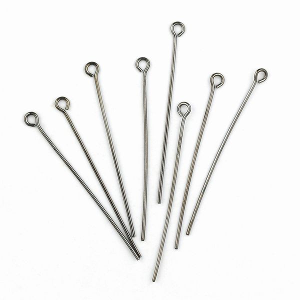 Eye Pins 35mm Antique Silver 10Pcs