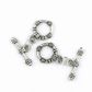 Clasp Toggle 15mm Circle Silver 5 Sets