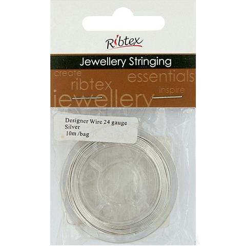 Designer Wire 24Gauge Silver 10m