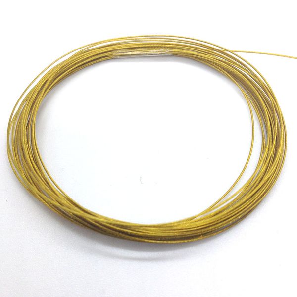 Beading Wire 0.38mm Gold 4m
