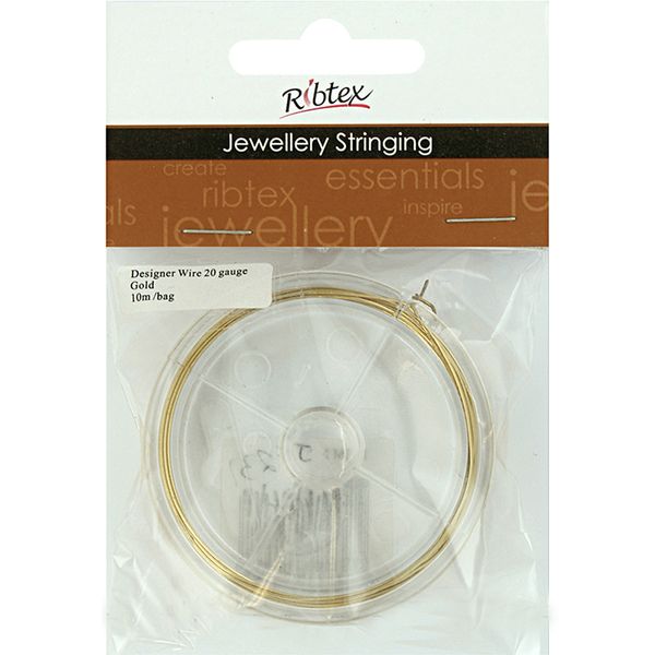 Designer Wire 20Gauge Gold 10m