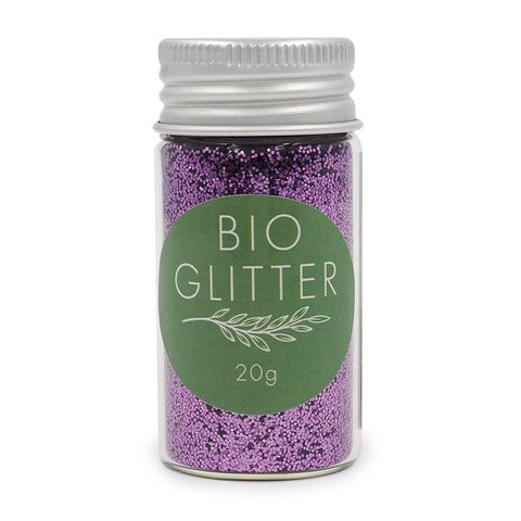 BIO CRAFT GLITTER 20GM LT PURPLE