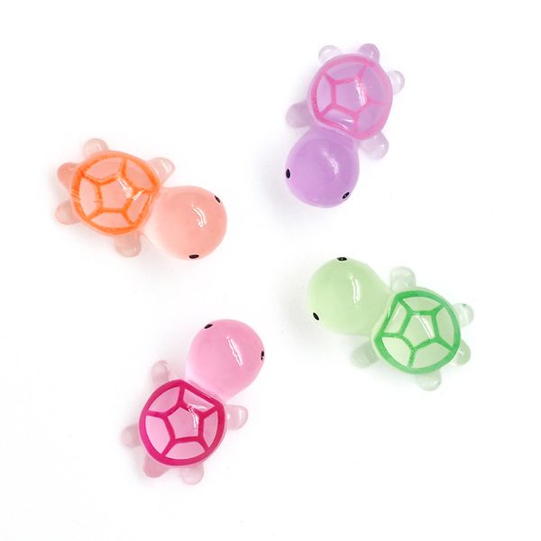 RESIN GLOW IN THE DARK TURTLES 4PCS