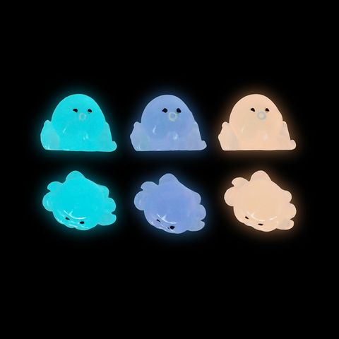 RESIN GLOW IN THE DARK OCTOPUS 6PCS