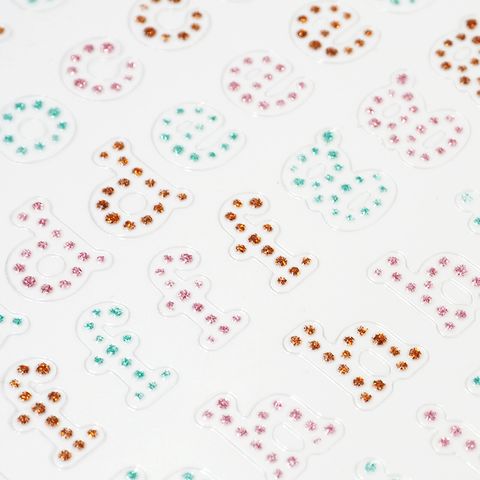 STICKERS GLITTER LOWERCASE LETTERS 1SH