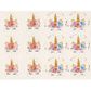 PAPER LOOT BAGS W STICKERS UNICORN 8PCS