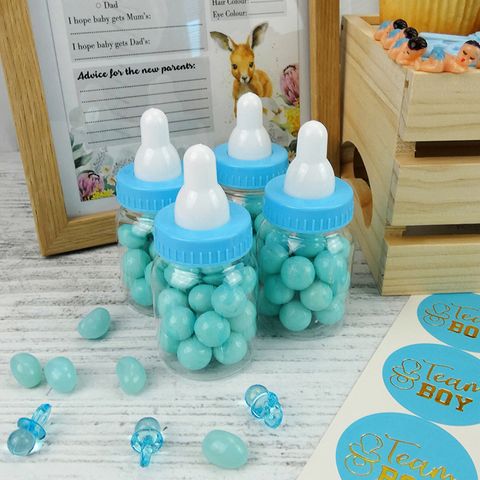 BABY SHOWER MINI BABY BOTTLES 4PCS