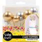 CAKE TOPPER BALLS METALLIC MIX 10PCS