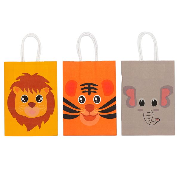 GIFT BAGS 21x15CM MIXED ANIMALS 3PCS