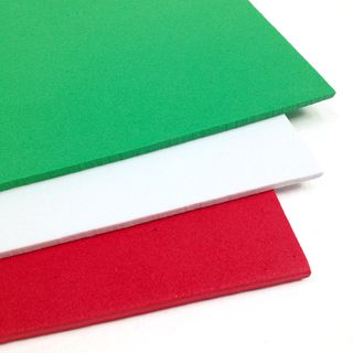 Craft Foam A4 Sheet 3mm Red/Green/White