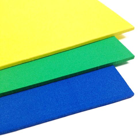 Craft Foam Sheet Royal Blue/Green/Yellow