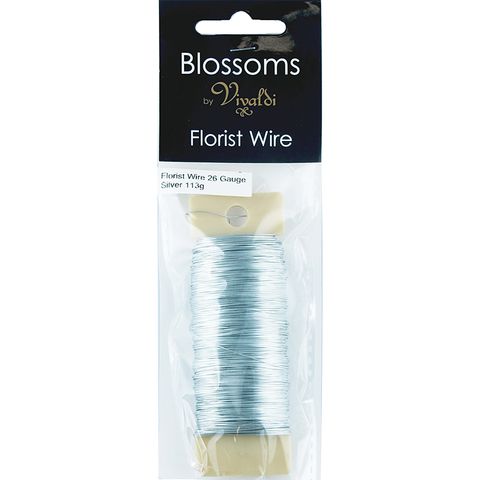 Floral Wire-Florist Wire 26Gauge Silver