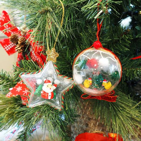 XMAS BAUBLES ROUND 8CM 4PCS