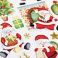 XMAS COLOUR STICKERS SANTA 1 SHT