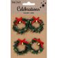 XMAS SB STICK WREATH BELL GRN 4PC 1SH