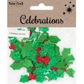 XMAS HOLLY SHAPES 30PC