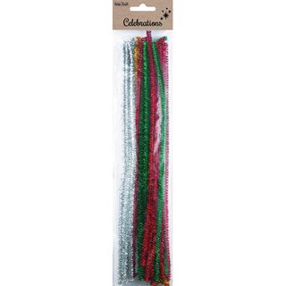 XMAS CHENILLE METALLIC TRADITIONAL 50PC