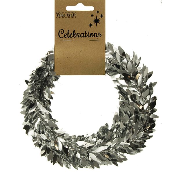 XMAS GARLAND BOXWOOD FOIL SILVER 3MT