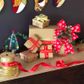 XMAS LARGE BOW ORNAMENT RED 1PC