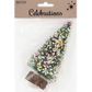 XMAS MINI TREE W  COLOURED BAUBLES 1PC