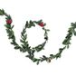 XMAS HOLLY AND BERRY LEAF TRIM 2.5M