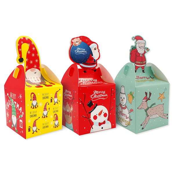 XMAS PAPER BOXES 3D TOPS ASST 3PCS