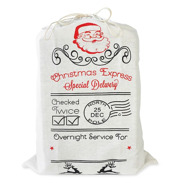 XMAS GIANT SACK 49x68CM XMAS EXPRESS 1PC