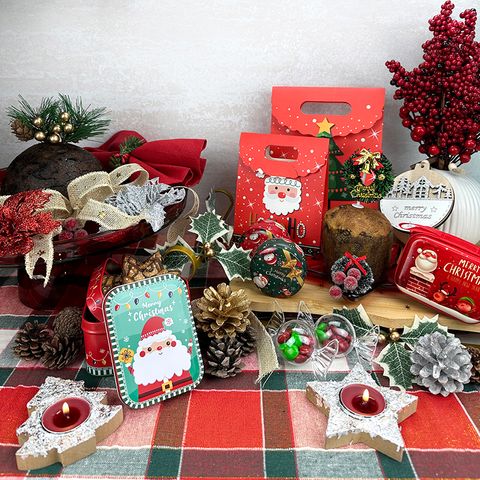 XMAS NATURAL PINECONE MIXED SET 14PCS