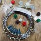 XMAS WOOD 24CM ROUND WREATH 1PC