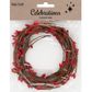 XMAS RED BERRY 65CM FLORISTRY WIRE 10PCS