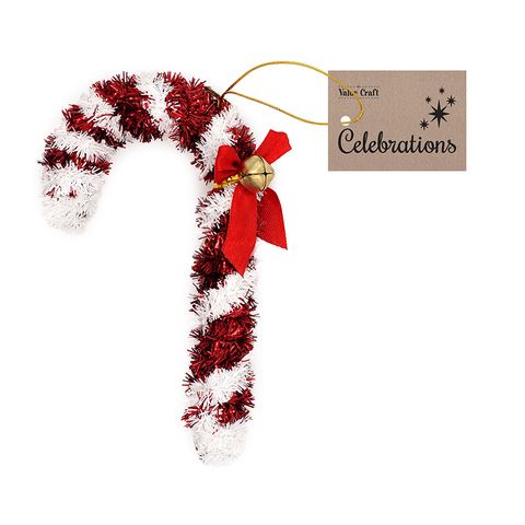 XMAS GIANT TINSEL ORNAMENT CANDY 1PC