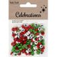 XMAS PLASTIC ALPHABET BEADS ASST 20G