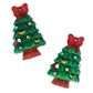 XMAS MINI RESIN CHRISTMAS TREES 2PCS